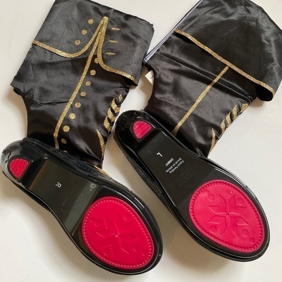 Disney Frozen II Anna Dress Up Adjustable Black Boots Ages 3+ - Picture 5 of 6